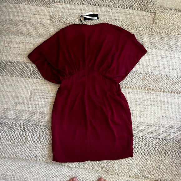 Lilysilk Burgundy Mini Dress - Picture 4 of 6